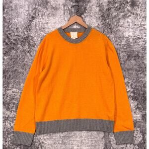 RHLA Sweater 4 / XL Gender Neutral Unisex Orange Recycled Cashmere Ron Herman
